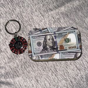 Las Vegas Roulette Keychain & Tin Case